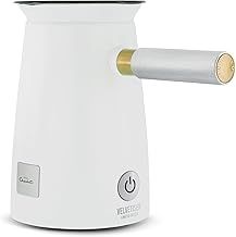 Hotel Chocolat 472821AM Stellar White Velvetiser Hot Chocolat Maker, Aluminium