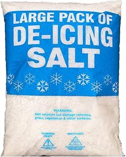 2x 12KG of Grit Rock Salt for Weeds De-Icing Salt Grit for clearing Paths, Driveways & Roads of Snow & Ice - White Salt