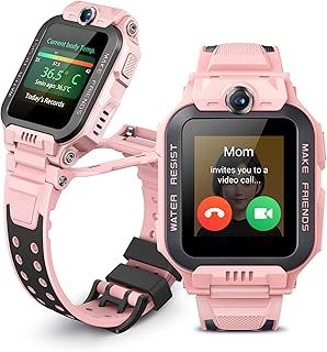 imoo Z7 Watch Phone Kids Smartwatch, Smartwatch with Two-way Long-lasting HD Video Call Function, 4 Sport Modes and IPX8 Waterproof, Kids GPS Watch with Real-time Positioning and 14-day History (Pink)