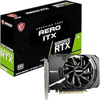 MSI GeForce RTX 3060 AERO ITX 12G OC Gaming Graphics Card - 12GB GDDR6, 1792MHz, PCI Express Gen 4, 192 Bit, 3x DP v 1.4a, HDMI 2.1 (Supports 4K)