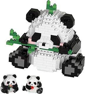 Dawdix Panda Mini Building Blocks Set, Panda Cute Animals Building Sets, Gift for Adults and Children, Panda Micro Building Blocks Suit for Children 3+ Years Old (da-XMJM), Building Block2