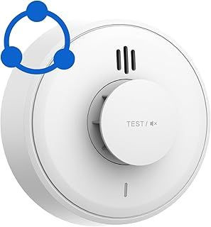 Heat Alarm for Kitchen, 10 Years Sealed Battery Life, Heat Detector for Kitchen, Wireless Interlinked Heat Alarm with Large Test/Mute Button, Easy Setup Linked Heat Alarm Conforms to BS 5446 Standard