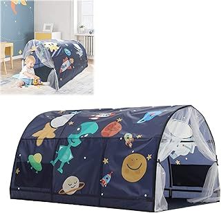 Kids Play Tents Playhouse Bed Tent Children's Tunnel Indoor/Outdoor Camping Tent for Boys and Girls, Portable Dream Bed Tents for Bedroom Decor, 140x100x80cm