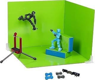 Klikbot Zanimation Studio, Includes 2 Klikbots, Phone Stand/Holder and 2 sided Backdrop Screen