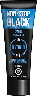 Power Tan Non-Stop Black (DHA Free) Hybrid UV Sunbed Tanning Accelerator Lotion 250ml
