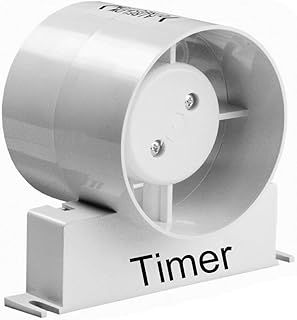 Manrose ID100T Inline Fan Std Timer Model Bathroom Extractor Fan 4" 100mm (ID100T 4" (Timer Model))