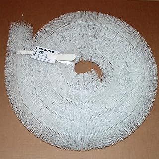 Genuine Hedgehog Gutter Brush, 4m Black, White, Brown, Leaf Guard, New (White)