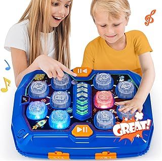 hahaland Toddler Toys for Boys 4-6, Interactive Whack A Game with Sound and Light, Montessori Toy Fun Gifts for Early Learning Education, Birthday Gift for Kids 3, 4, 5, 6, 7, 8 Years Old Boys Girls