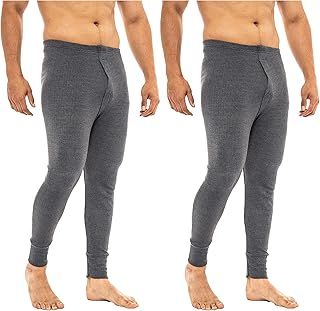 Heat Stoke Men's Thermal Long Sleeves T-Shirt Long Johns Trouser Warm Base Layer Black Charcoal S,M,L,XL,XXL