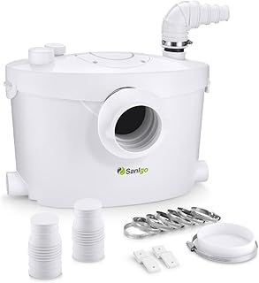 SANI400+ Sanitary Crusher Quiet Toilet Grinder with Carbon Filter and Removable Service Panel 400W