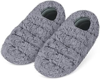 SUZZIPAD Microwavable Heated Slippers and Feet Warmer for Cold Feet