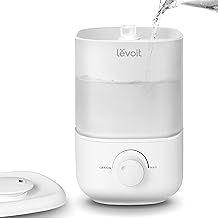 LEVOIT Humidifier for Bedroom, Ultra-Quiet 26dB, Easy to Fill & Clean, Cool Mist Air Humidifier for Home, Baby Nursery & Plants with 360° Rotation Nozzle, Auto Shut-off and Top Fill, Up to 25H
