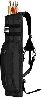 G4Free Archery Deluxe Canvas Back Arrow Quiver Hunting Target Arrow Quiver