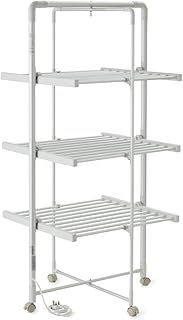 Easylife Heated Airer with Timer & Wheels - XL size | Strong & Sturdy Clothes Indoor Dryer | Rack Includes Electric Heated Rails For Natural Drying | Extra Large