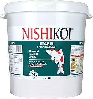 Nishikoi Staple Complete Food for Koi and Pond Fish - Medium Pellets - 10kg