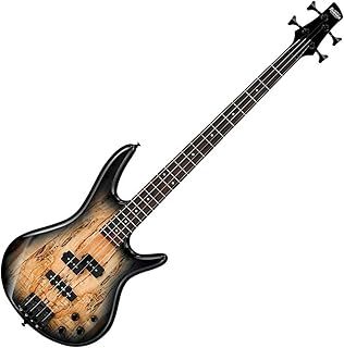 Ibanez GIO Series GSR200SM-NGT - Electric Bass Guitar with Bass Boost - Spalted Maple - Natural Grey Burst