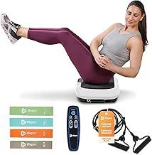LifePro Vibration Plate Exercise Machine- Whole Body Vibration Fitness Trainer w/ Loop Bands - Vibrating Plate Exercise Machine With Remote, Balance Straps, Videos & Manual- 150Kg Max Load