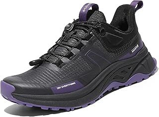 NORTIV 8 Women‘s Lightweight Walking Shoes Quick Laces Low Rise Hiking Shoes Outdoors Sneakers
