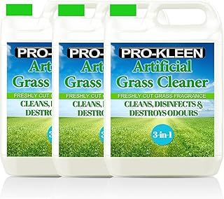 Pro-Kleen Artificial Grass Cleaner For Dogs (10:1 Super Concentrate Makes 10 Litres) Disinfectant and Deodoriser (Fresh Cut Grass 3 x 5L)