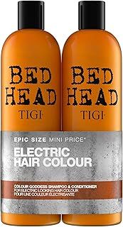 Bed Head by TIGI | Colour Goddess Shampoo and Conditioner Set | Professional Hair Treatment For Coloured Hair | Nourishing And Moisturising | 750 ml (Pack of 2)