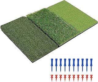 SAPLIZE Extra Large & Non-Slip Golf Hitting Mat, Foldable 2-in-1, for Indoor/Outdoor Driving and Chipping Training