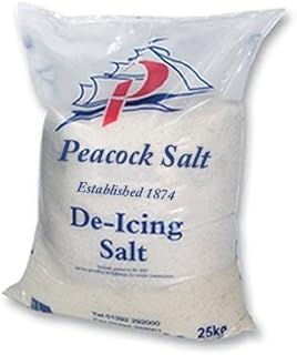 GardenersDream White Rock Salt - Premium De-Icing Salt for Pathways, Driveways, and Roads - Effective Grit for Snow and Ice Frost Melt (1 Bag, 25KG)