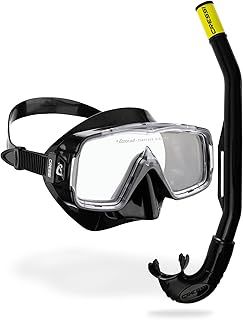 CRESSI Sirena & Island 2.0 - Snorkeling Combo Set Mask Sirena + Snorkel Island 2.0, One Size, Unisex