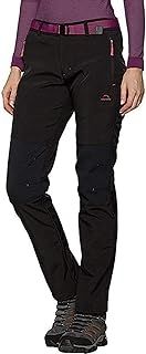 Tofern Waterproof Trousers for Women Fleece Lined Softshell Pants Breathable Snow Pants for Ladies Thermal Windproof Trousers