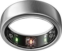 Gen3 Horizon Smart Ring - Size 7, Brushed Titanium | Sleep, Heart Rate and Fitness Tracking Wearable - Up to 7 Day Battery Life - iOS/Android Compatible - Size First with Oura Sizing Kit