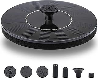 LAWOHO Solar Fountain Pump 1.5W Upgraded Submersible Solar Water Fountain Panel Kit for Bird Bath,Small Pond,Garden and Lawn
