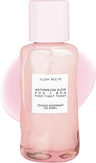 Glow Recipe PHA + BHA Face Toner - Facial Toner, Pore Minimizer & Gentle Face Exfoliant for Glass Skin - Exfoliating, Tightening & Hydrating Skin Care with Hyaluronic Acid & Watermelon (40ml)