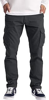 westAce Mens Cargo Trousers Work Wear Combat Safety Cargo 6 Pocket Full Pants Size 32-44