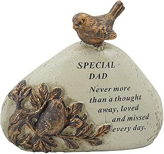 SEALUXE Special Dad Robin Bird Memorial Graveside Stone Plaque Ornament