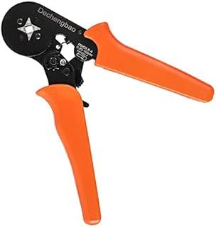 Ferrule Crimping Tool,Dechengbao Crimper Plier Adjustable Crimping Tools Used for 0.25-6mm2 (AWG 23-7) Cable End-Sleeves,Wire Ferrule Crimper