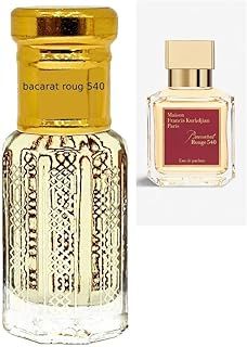 Bacarat 540 Perfume Oil - Inspried Designer Alternative Woody Amber Floral Fragrance Body Oil Travel Size Bottle Alcohol-Free Aftershave For Men & women(6ML Roll on Bottle)