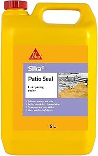 Sika Patio Seal Paving – Water Base Sealer and Appearance Enhancer for New and Recently Cleaned Paving – 5 Litre