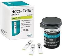 Accu-Chek Instant Blood Glucose Test Strips, Pack of 50 Strips