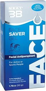 Neat 3B Face Saver Gel - Strong, Lightweight, Anti Sweat Face Antiperspirant - Fast-Drying Facial Treatment for Excessive Sweating, 50 g, 1-Pack