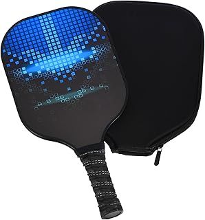 PATIKIL Graphite Pickleball Paddles Set, USA Pickleballs Approved(USAPA) Single Paddle, Carbon Fiber Polymer Core with Protective Cover