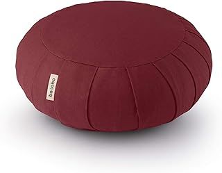 basaho CLASSIC Zafu Meditation Cushion | Organic Cotton | Buckwheat Hulls | Removable Washable Cover
