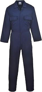 Portwest S999 Men's Work Coveralls - Protective Polycotton Work Overalls Durable Workwear Boiler Suit for Mechanics Warehouse Garages DIY Navy, XX-Large