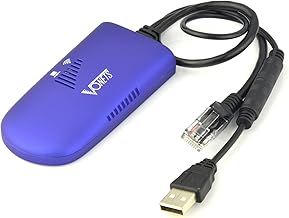 Vonets VAP11G-300 2.4GHz WiFi Bridge/WiFi to Ethernet Adapter with Repeater Function Internal Antennas 1 WiFi RJ45 Male Perfect for Security System Electronic Scale IP Printer Network Devices