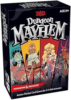 Dungeons & Dragons: Dungeon Mayhem Card Game, Multicolor, 2.49 x 9.91 x 12.7 cm