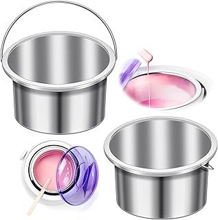 Wax Pot Wax Warmer Replacement Tin Inner Pot Portable Hair Removal Waxing Bowl for 500 ml Hair Remover Machine