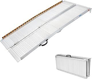 gardhom Wheelchair Ramp 2FT -7 FT Folding Aluminum Ramps for Wheelchairs for Mobility Scooters Home Entrance Threshold Doorways