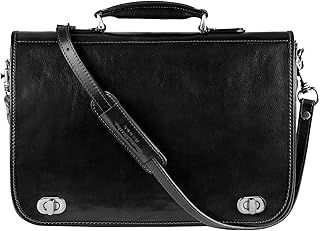 Hand Crafted Leather Messenger Bag 15 Inch Laptop Bag Briefcase Business Bag Shoulder Bag Attache