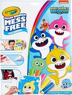 CRAYOLA Color Wonder Baby Shark, 6 Piece Set