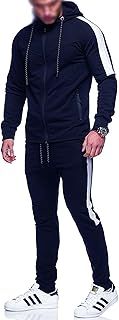 mymixtrendz Kids Boys Plain Contrast Tracksuit Hooded Casual Fleece Bottom Zipper 2 Piece Sports Jogging Suit Joggers Age New 7-13 Year