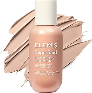 ELEMIS Superfood Glowy Primer – Hydrating & Brightening Primer for Smooth, Radiant Skin, Preps Face for Flawless Makeup Application and Glowing Complexion