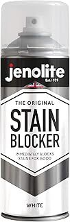 JENOLITE Stain Blocker Spray Paint | White | 400ml | Damp Seal & Anti Mould Paint for Walls & Ceilings | Immediately Blocks Stains, Mould & Mildew